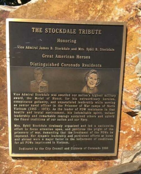 THE STOCKDALE TRIBUTE MEDAL OF HONOR MEMORIAL PLAQUE