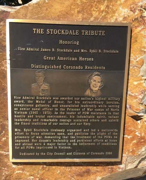 THE STOCKDALE TRIBUTE MEDAL OF HONOR MEMORIAL PLAQUE
