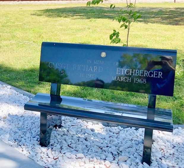 COMBAT SKYSPOT MEMORIAL BENCH