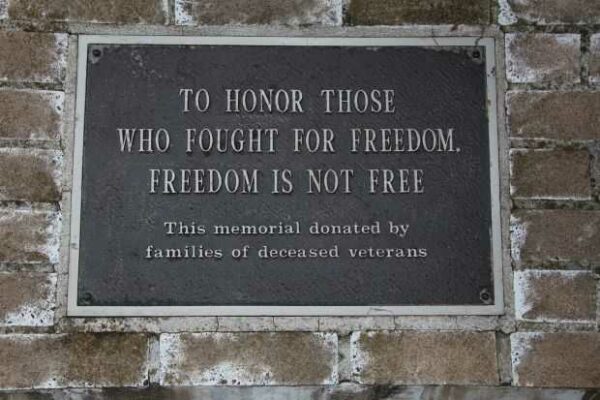 VFW POST 10406 VETERANS MEMORIAL PLAQUE