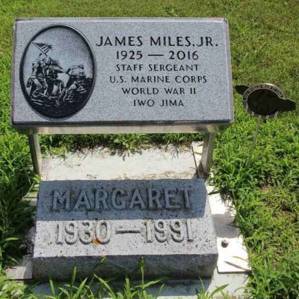JAMES MILES, JR MEMORIAL CEMETERY STONE