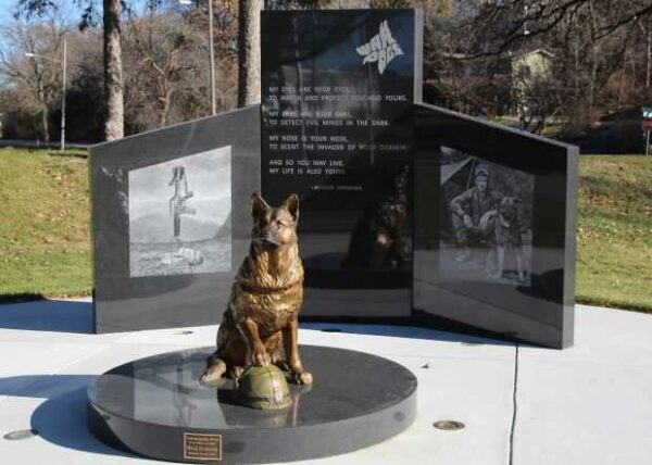 FORT ATKINSON WAR DOG MEMORIAL FRONT