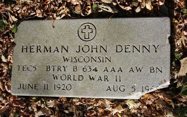 HERMAN JOHN DENNY MEMORIAL CEMETERY STONE