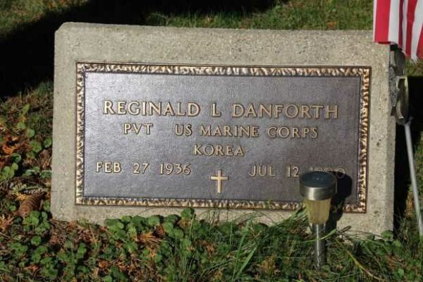 REGINALD L DANFORTH MEMORIAL CEMETERY STONE