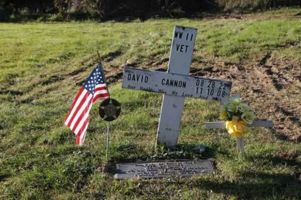 DAVID CANNON MEMORIAL CEMETERY STONE
