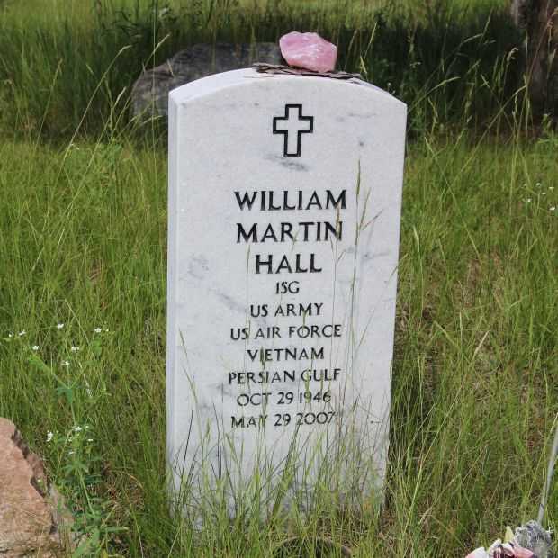 WILLIAM MARTIN HALL MEMORIAL CEMETERY STONE