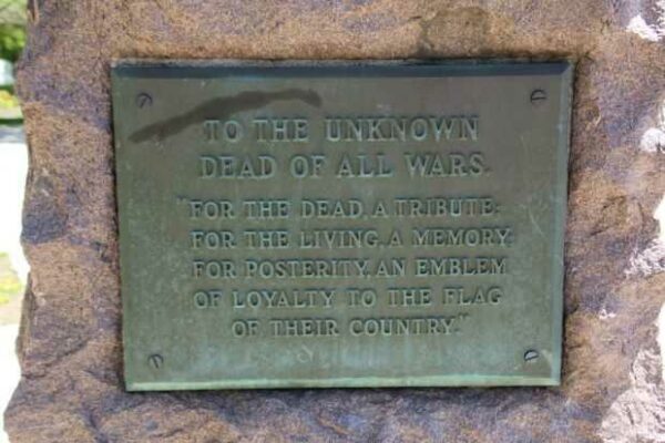 WHITEWATER WAR VETERANS MEMORIAL PLAQUE B