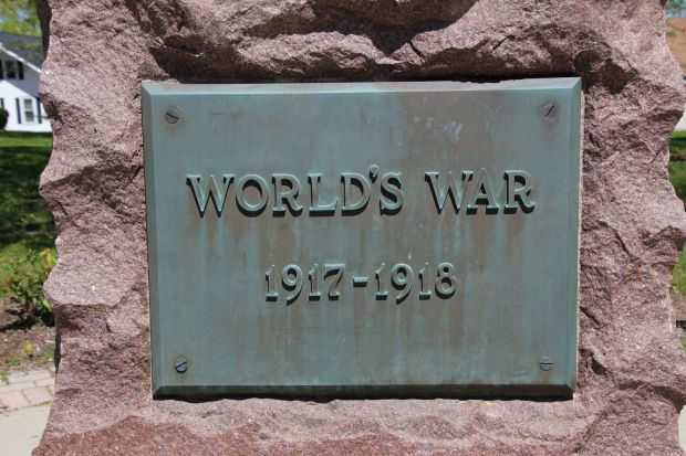 WHITEWATER WAR VETERANS MEMORIAL PLAQUE A