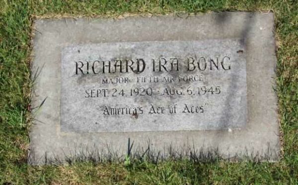 RICHARD IRA BONG MEMORIAL CEMETERY STONE