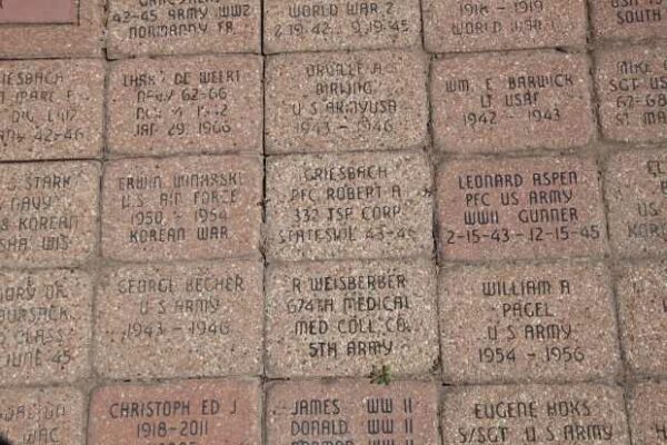 MENASHA’S ISLE OF VALOR MEMORIAL BRICKS E