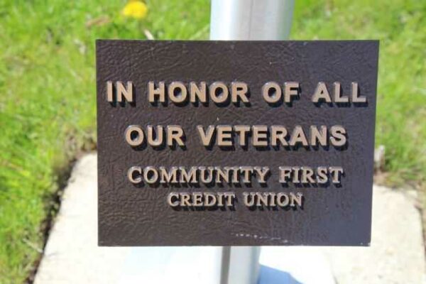 MENASHA’S ISLE OF VALOR MEMORIAL FLAGPOLE PLAQUE F