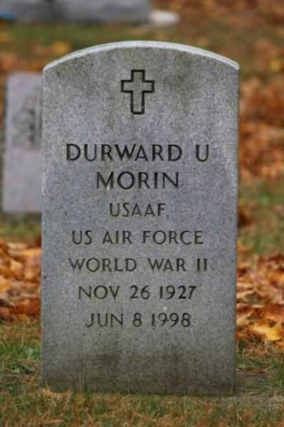 DURWARD W WAHL MEMORIAL CEMETERY STONE