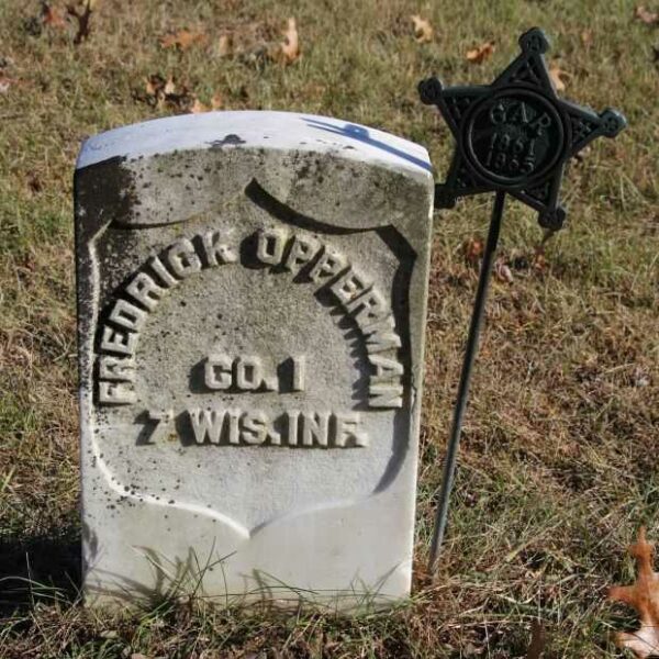FREDRICK OPPERMAN MEMORIAL CEMETERY STONE