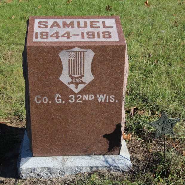 SAMUEL MEMORIAL CEMETERY STONE