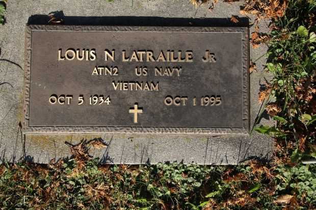 LOUIS N LATRAILLE JR MEMORIAL CEMETERY STONE