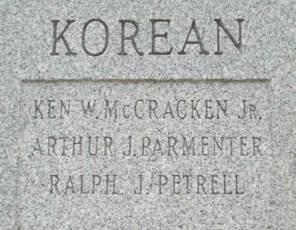 ROCKLAND WAR VETERANS MEMORIAL STONE E