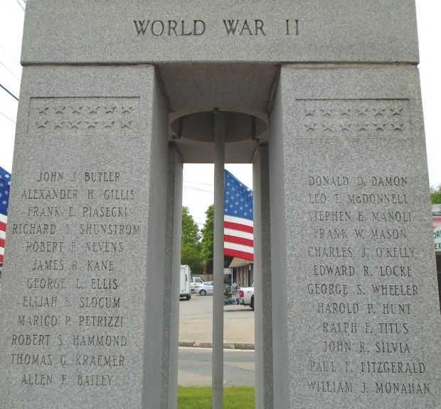 ROCKLAND WAR VETERANS MEMORIAL STONE D