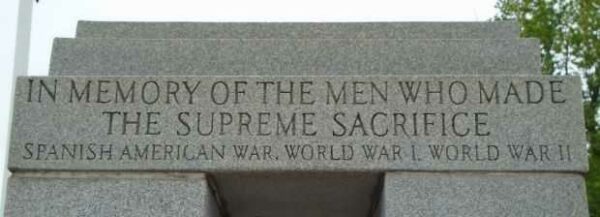 ROCKLAND WAR VETERANS MEMORIAL STONE A