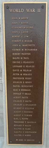 HULL WAR VETERANS MEMORIAL PLAQUE G