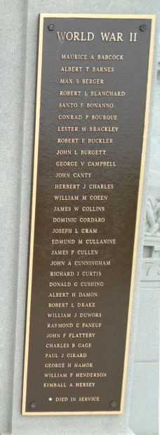 HULL WAR VETERANS MEMORIAL PLAQUE E