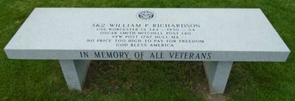SK2 WILLIAM P. RICHARDSON WAR MEMORIAL BENCH