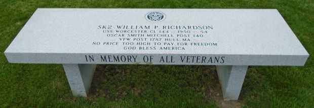 SK2 WILLIAM P. RICHARDSON WAR MEMORIAL BENCH