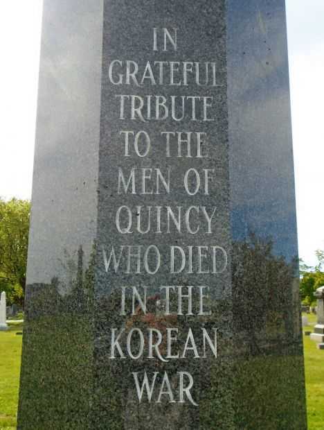 QUINCY KOREAN WAR MEMORIAL DEDICATION STONE A