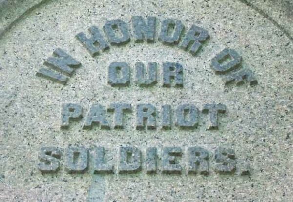 MOUNT WOLLASTON CEMETERY CIVIL WAR MEMORIAL DEDICATION STONE