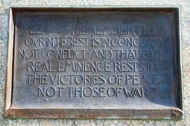 WILLIAM MCKINLEY MEMORIAL PLAQUE A