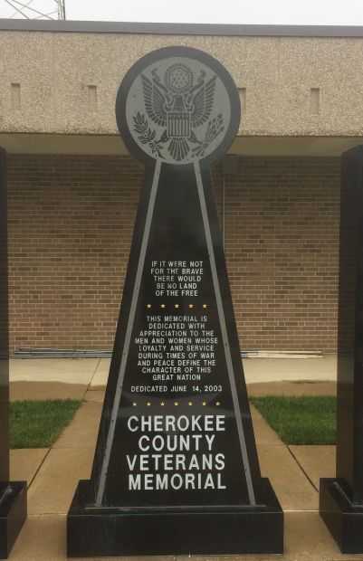 CHEROKEE COUNTY VETERANS MEMORIAL DEDICATION STONE