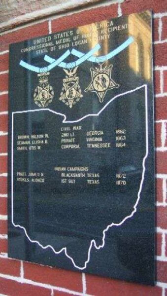 LOGAN COUNTY MEDAL OF HONOR MEMORIAL PLAQUE