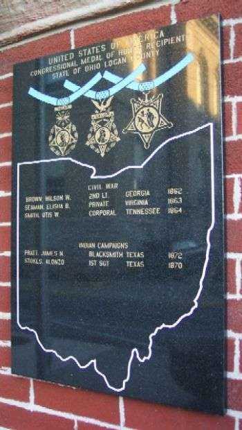 LOGAN COUNTY MEDAL OF HONOR MEMORIAL PLAQUE