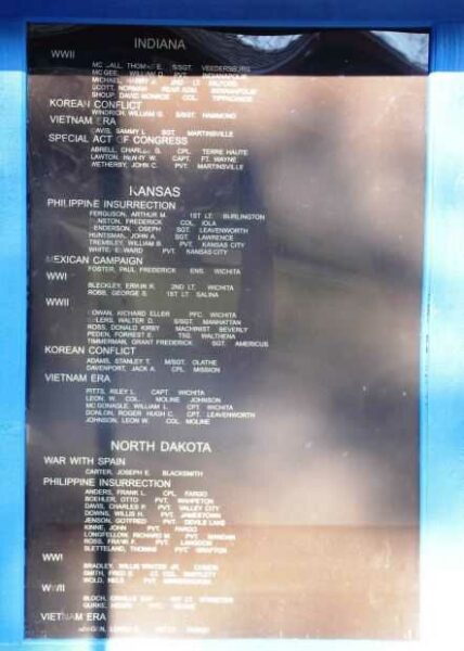 REGION FIVE OF THE MEDAL OF HONOR SOCIETY MEMORIAL PANEL M