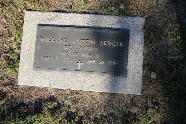 WILLARD ANTON SEVCIK MEMORIAL CEMETERY STONE