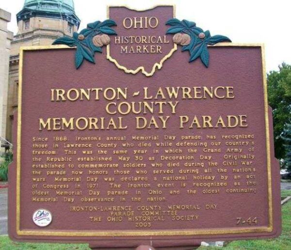 IRONTON MEMORIAL DAY PARADE MARKER