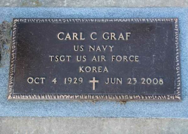 CARL C GRAF MEMORIAL CEMETERY STONE