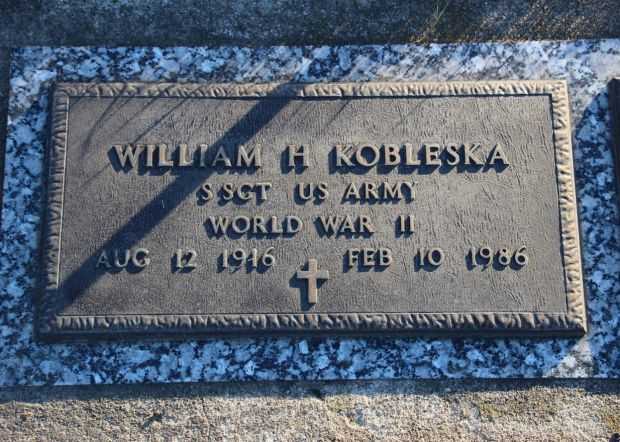 WILLIAM H KOBLESKA MEMORIAL CEMETERY STONE