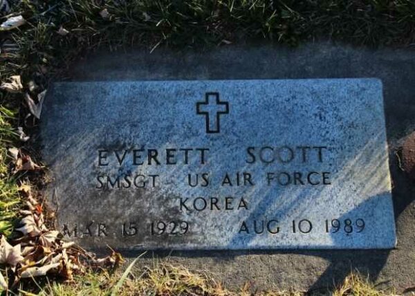 EVERETT SCOTT MEMORIAL CEMETERY STONE