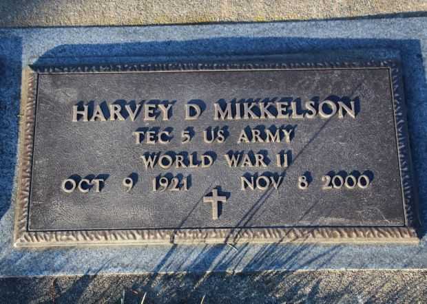 HARVEY D MIKKELSON MEMORIAL CEMETERY STONE