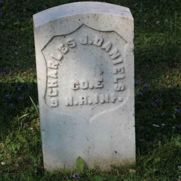 CHARLES J. DANIELS MEMORIAL CEMETERY STONE