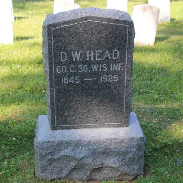 D.W. HEAD MEMORIAL CEMETERY STONE