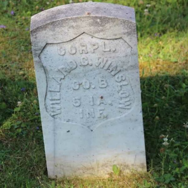 CRPL. WILLARD C. WINSLOW MEMORIAL CEMETERY STONE