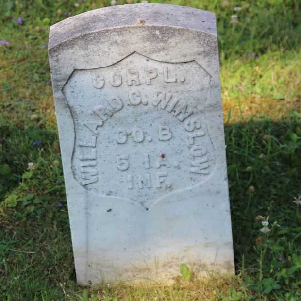 CRPL. WILLARD C. WINSLOW MEMORIAL CEMETERY STONE