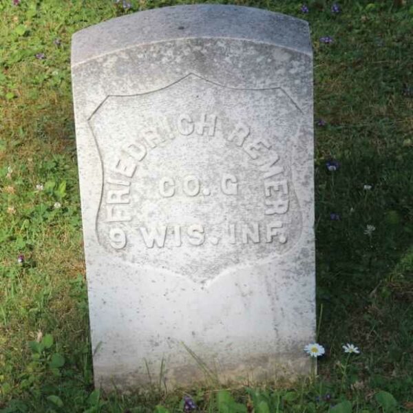 FRIEDRICH REMER MEMORIAL CEMETERY STONE