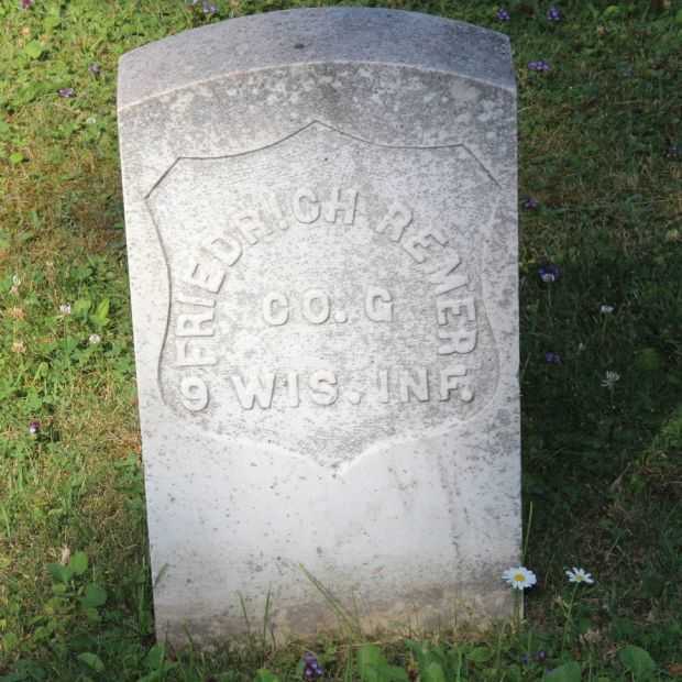 FRIEDRICH REMER MEMORIAL CEMETERY STONE