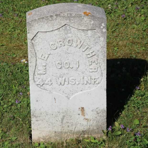 M.E. CROWTHER MEMORIAL CEMETERY STONE