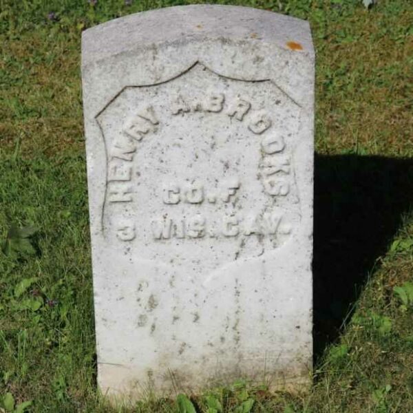 HENRY A. BROOKS MEMORIAL CEMETERY STONE