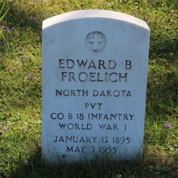 EDWARD B FROELICH MEMORIAL CEMETERY STONE