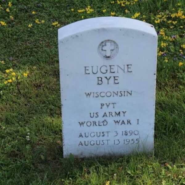 EUGENE BYE MEMORIAL CEMETERY STONE