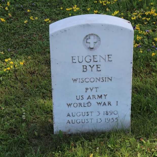EUGENE BYE MEMORIAL CEMETERY STONE